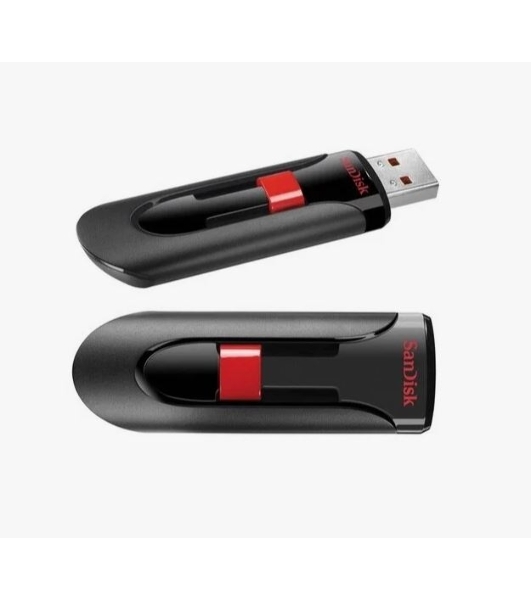Флешка USB Sandisk 64Gb Cruzer Glide SDCZ60-064G-B35 USB 2.0 черный/красный