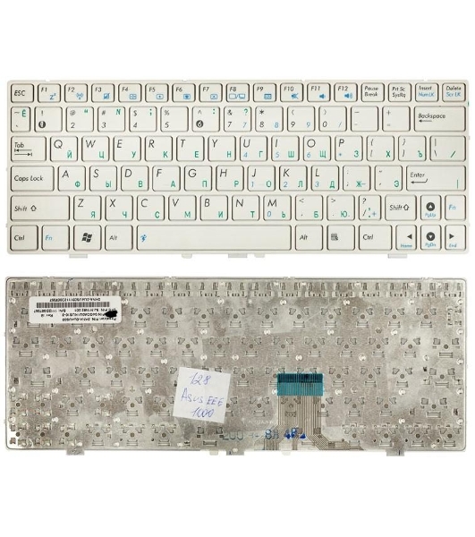 Клавиатура для ноутбука Asus Eee PC 1000 1000H 1000HD белый