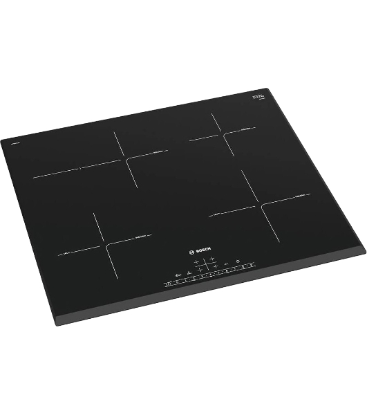 Индукционная варочная панель Bosch PIF651HC1E, 60 см, индукция, скошенные края, сенсорное управление, черный