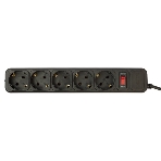 Сетевой фильтр PC Pet AP01006-3-BK 3 м, 5 розеток, черный, фото2