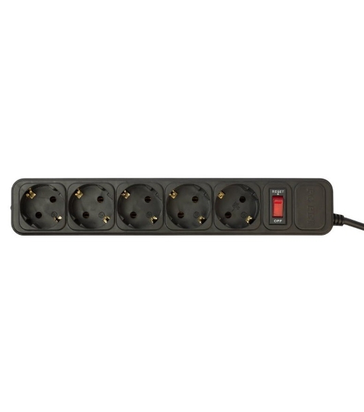 Сетевой фильтр PC Pet AP01006-3-BK 3 м, 5 розеток, черный
