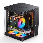 Корпус без блока питания Корпус JONSBO TK-1 Black 2.0 MATX без БП, mini-ITX, micro-ATX, черный, фото22