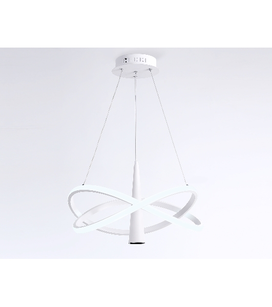 Подвесной светодиодный светильник Ambrella light FL5367/2+1 WH белый 47W 3000K-6400K D480*1200 (ПДУ ИК)