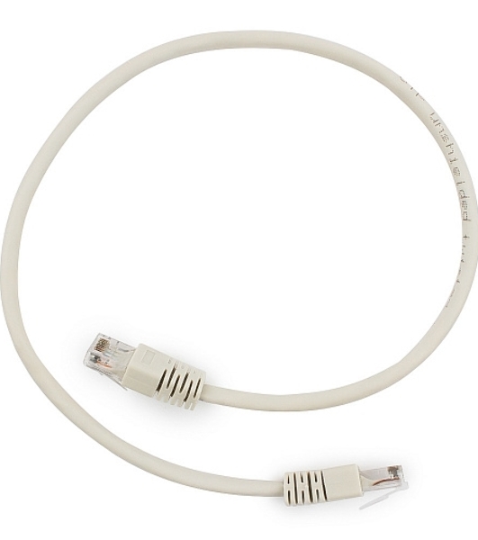 Патч-корд UTP Cablexpert cat.6, 0.5м, литой, многожильный, серый