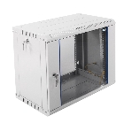 Шкаф телеком. настенный разборный 9U (600х350) дверь стекло, черный (ШРН-Э-9.350-9005), фото3