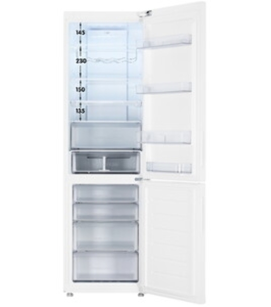 Холодильник Haier C4F640CWU1 белый двухкамерный 285/115л морозилка снизу, No Frost