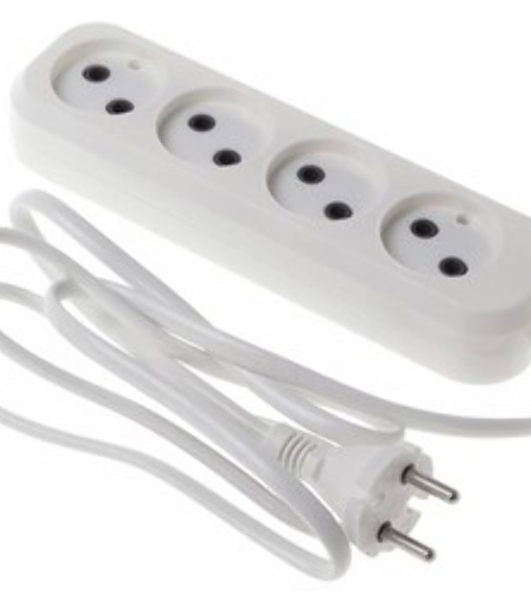 Сетевой удлинитель Buro BU-PSL4.5/W 5 м (4 розетки) белый (пакет ПЭ)