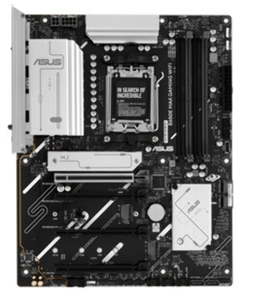 Материнская плата ASUS B650E MAX GAMING WIFI, AM5, AMD B650, 4xDDR5, 4xSATA, 3xM.2, 1xPCIe 5.0 x16, 1xPCIe 4.0 x16, 2xPCIe 3.0 x1, 1xDP, 1xHDMI, 1x2.5Gb LAN, Wi-Fi 6E, Bluetooth 5.3, 4xUSB-A 10Gbps, 1xUSB-C 10Gbps, 2xUSB-A 5Gbps, 2xUSB-A 2.0, 3x3.5 мм, 7.1, ATX