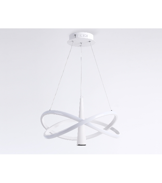 Подвесной светодиодный светильник Ambrella light FL5367/2+1 WH белый 47W 3000K-6400K D480*1200 (ПДУ ИК)