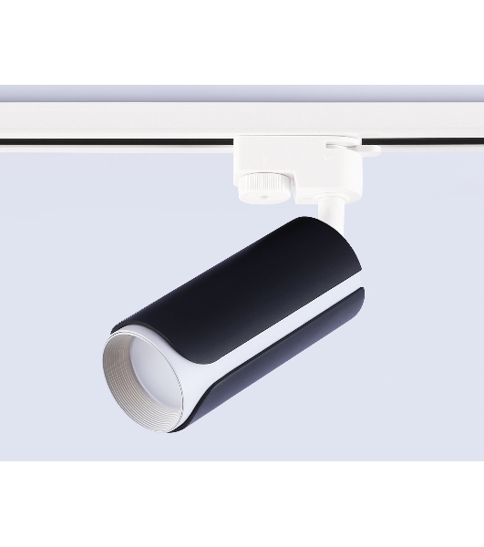 Трековый однофазный светильник Ambrella light GL5155 BK/WH черный/белый GU10 D58*130