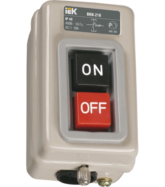 Выключатель ВКИ-230 16А 230/400В IP40 IEK KVK30-16-3