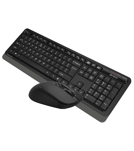 Комплект клавиатура+мышь A4Tech FStyler FG1012 беспроводной, USB, 1200 DPI, черный