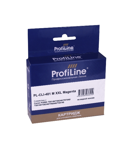 Картридж струйный ProfiLine PL-CLI-481M XXL для принтеров Canon PIXMA TS6140/TS6240/TR7540/TS8140/TS8240/TR8540/TS9140 с чернилами Magenta