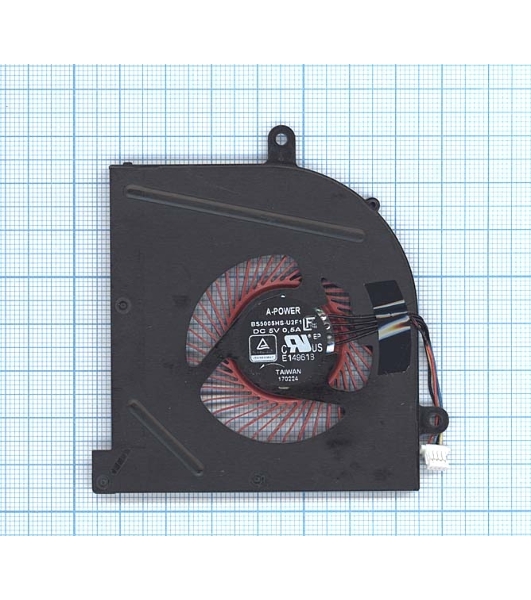 Вентилятор (кулер) для ноутбука MSI GS63 GS63VR GS73 GS73VR (CPU)