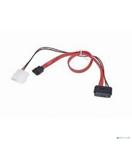 Кабель Gembird/Cablexpert Combo miniSATA, molex+SATA/miniSATA, 6pin+7pin, (длина инт-35 см, пит-30 см)