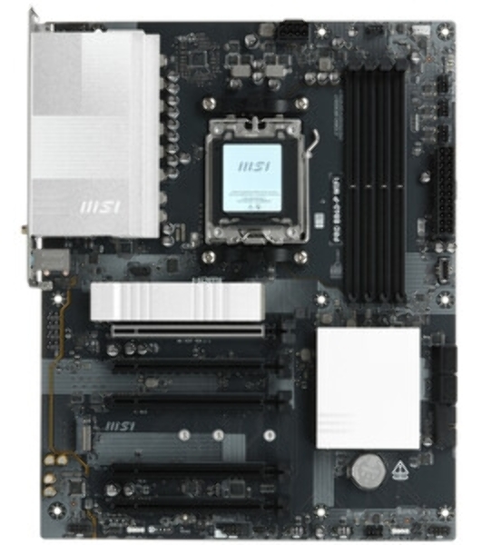 Материнская плата MSI PRO B840-P WIFI, Socket AM5, AMD B840, 4xDDR5, 4xSATA, 2xM.2, 1xPCI-E 4.0 x16, 1xPCI-E 3.0 x4, 3xPCI-E 3.0 x1, 1xHDMI, 1x 2.5Gb LAN, 4xUSB-A 2.0, 2xUSB-A 5Gbps, 1xUSB-C 5Gbps, 1xUSB-A 10Gbps, 1xUSB-C 10Gbps, 3x3.5 мм, 7.1, ATX