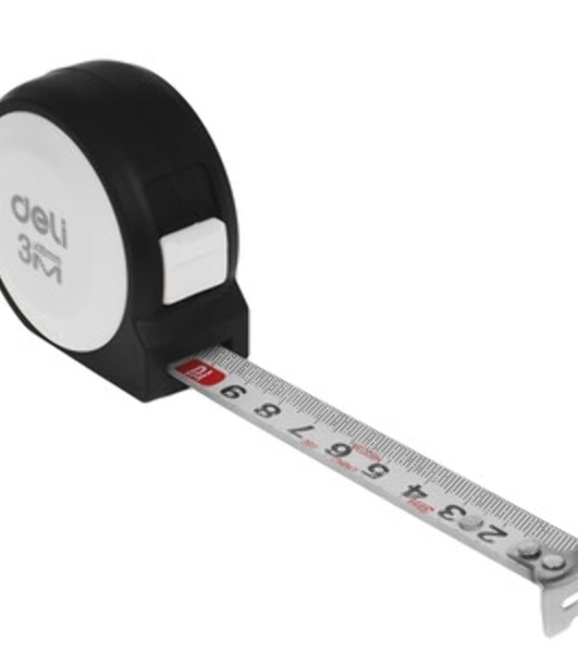Рулетка Deli Home Series белый H8003A 3м х 16мм, эксклюзивный дизайн