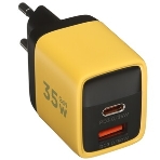 Сетевое зарядное устройство с дисплеем Cablexpert MP3A-PC-53, 35Вт GaN, QC3.0/PD3.0, 1хUSB, 1хType-C, желтый, коробка, фото14