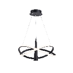 Подвесной светодиодный светильник Ambrella light FL5368/2+1 BK черный 47W 3000K-6400K D480*1200 (ПДУ ИК), фото7