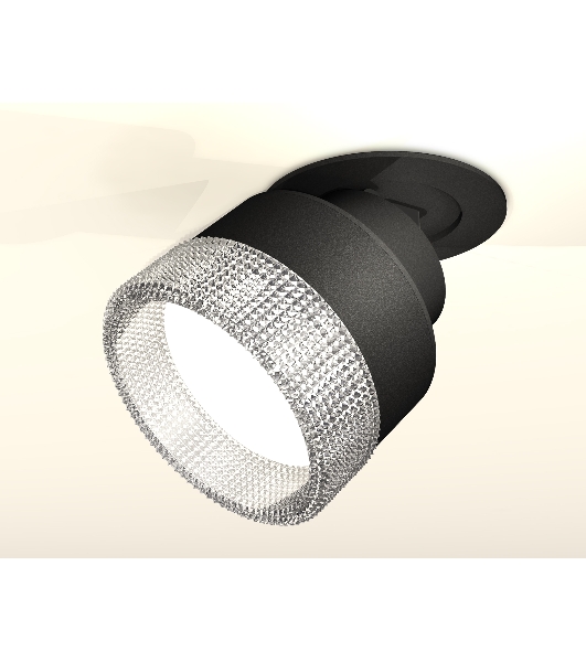 Светильник Ambrella Light XM8102540 SBK/CL черный песок/прозрачный GX53 (A2242, A2106, C8102, N8480)