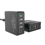 Сетевое зарядное устройство ACD-P605U-V1B 60Вт, 5xUSB 1PD+1QC+3Smart, 3.6~20В/3А RTL, фото 1