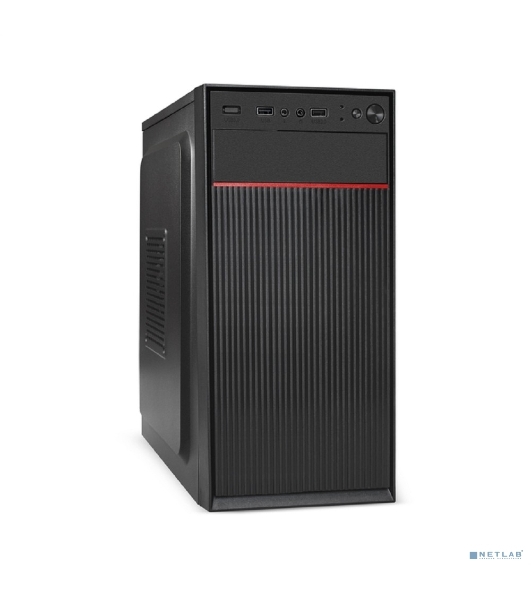 Компьютерный корпус Minitower ExeGate BAA-113-AAA400 (mATX, БП AAA400 с вент. 8см, 2*USB, аудио, черный)