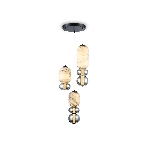 Подвесной светодиодный светильник Ambrella light LH11036/3 BK/MG/SM черный/мраморно-серый/дымчатый 40W 3000K D410*2050, фото8