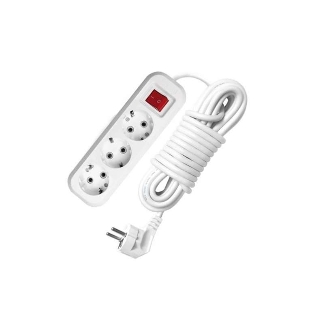 Удлинитель 3х2 м с заземл. 16А IP20 S-303 с выкл. ПВС 3х1 UNIVersal 9634418