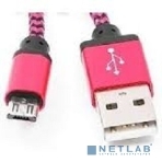 Кабель Gembird USB 2.0 Cablexpert AM/microBM 5P, 1м, нейлоновая оплетка, алюминиевые разъемы, фиолетовый, пакет, фото7
