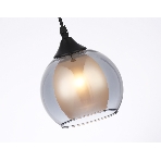 Светильник Ambrella light TR3539 BK/SM/FR черный/дымчатый/белый матовый E27 max 40W D130*800, фото6