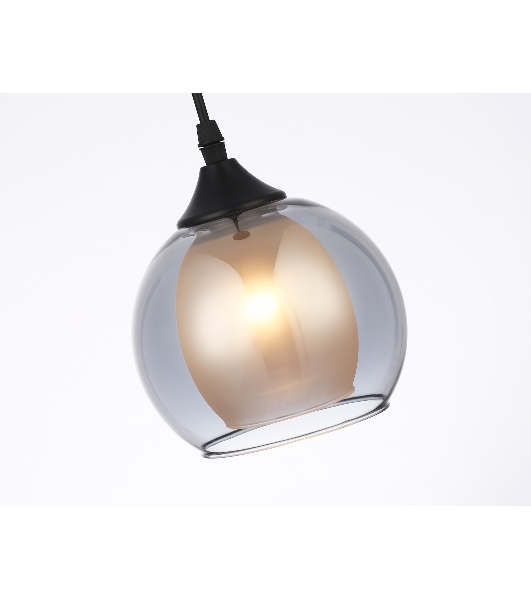 Светильник Ambrella light TR3539 BK/SM/FR черный/дымчатый/белый матовый E27 max 40W D130*800