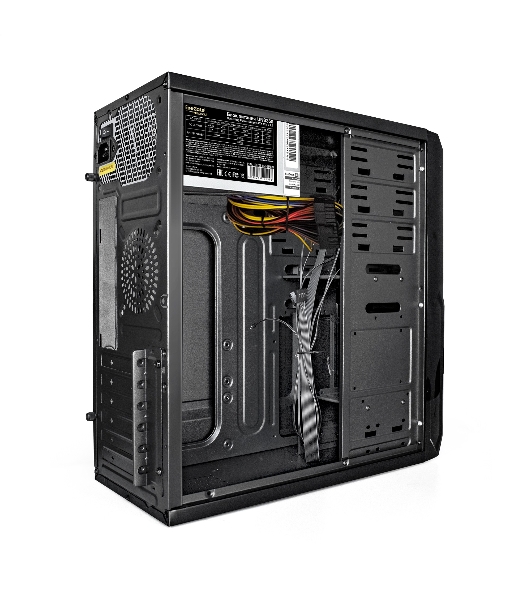 Компьютерный корпус Miditower ExeGate XP-329S-UNS350 (ATX, БП UNS350 с вент. 12см, 2*USB, аудио, черный)