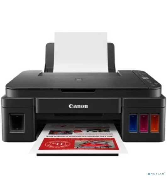МФУ струйное Canon PIXMA G3416 (2315C052), А4, цветной, печ. 8.8 стр/мин. (ч/б) 5 стр/мин. (цвет), скан. до 3 стр/мин., 4800x1200 dpi (печать) 1200х600 dpi (скан.), USB, Wi-Fi