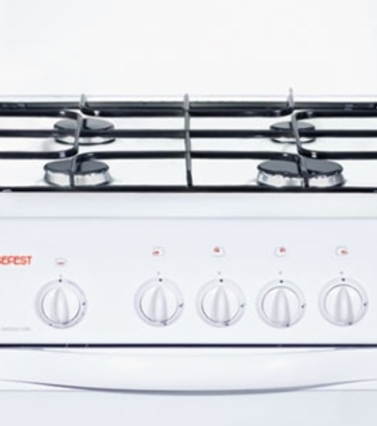 Плита газовая Gefest ПГ 3200-06 белый, конфорок 4 шт, духовка 42 л, 50 см x 85 см x 57 см
