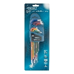 Набор ключей Gross 16402 имбусовых torx-tt 9шт: t10-t50 магнит s2 экстра-длин. хром/краска, фото2