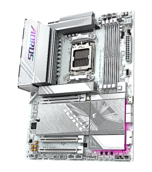 Материнская плата Gigabyte X870E A ELITE WF7 ICE, AM5, AMD X870, 4xDDR5, 4xSATA, 4xM.2, 1xPCIe 5.0 x16, 1xPCIe 4.0 x4, 1xPCIe 3.0 x2, 1xHDMI (v2.1), 2xUSB Type-C, 2xUSB-A 10Gbps, 4xUSB-A 5Gbps, 4xUSB-A 2.0, S/PDIF, 1x2.5Gb LAN, Wi-Fi 7, Bluetooth 5.4, 2x3.5 мм, 7.1, ATX
