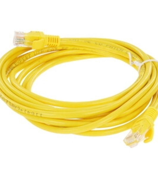Патч-корд медный UTP Cablexpert PP10-3M/Y cat.5e, 3м, литой, многожильный, желтый