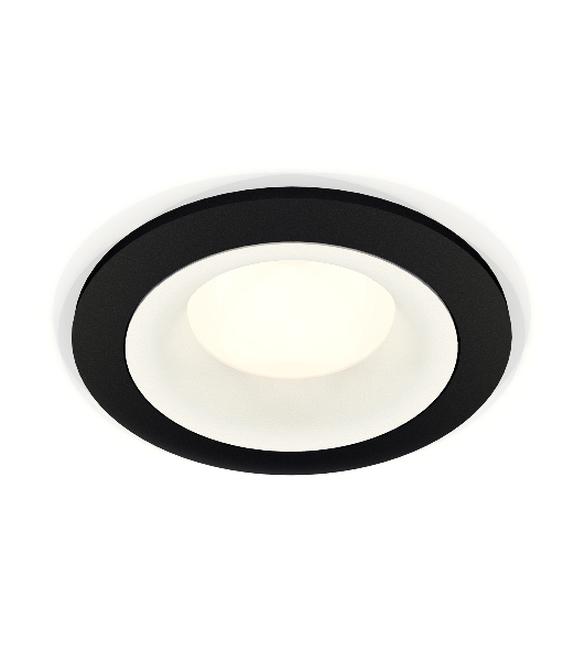 Комплект встраиваемого светильника Ambrella light XC7622001 SBK/SWH черный песок/белый песок MR16 GU5.3 (C7622, N7010)