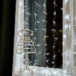 Гирлянда Neon-night 'Светодиодный дождь' с контроллером 1.5х1.5м 144 LED бел. прозрачный провод 12Вт 230В IP20, фото2