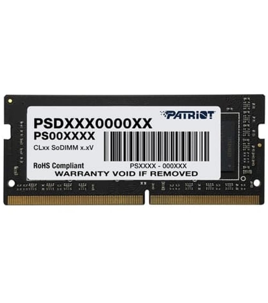 Оперативная память Patriot Signature, DDR4, 8GB (1x8 GB), 3200 MHz, CL22, SO-DIMM