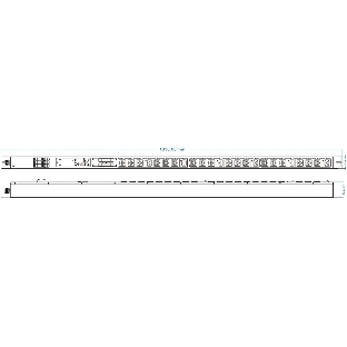 Блок распределения питания Powercom PDU-32AVMS24-18C3-6C9-3P верт.размещ. 18xC13 6xC19 с сетевым мониторингом 3x32A EN 60309 2м