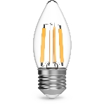 Лампа cветодиодная Filament Свеча 7W 550lm 2700К Е27 LED 1/10/50, фото5