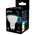 Лампа светодиодная Gauss 101506307 7Вт цок.: GU10 рефлек. 150B св. свеч. бел. хол. MR16 (упак.: 10 шт), фото3