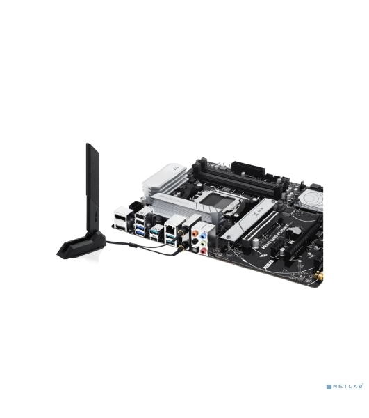 Материнская плата ASUS PRIME B650-PLUS WIFI, AM5, AMD B650, 4xDDR5, 4xSATA, 2xM.2, 1xPCIe 4.0 x16, 2xPCIe 4.0 x1, 1xDP, 1xHDMI, 1x2.5Gb LAN, Wi-Fi 6E, Bluetooth 5.3, 4xUSB-A 10Gbps, 2xUSB-A 5Gbps, 2xUSB-A 2.0, 5x3.5 мм, 7.1, ATX