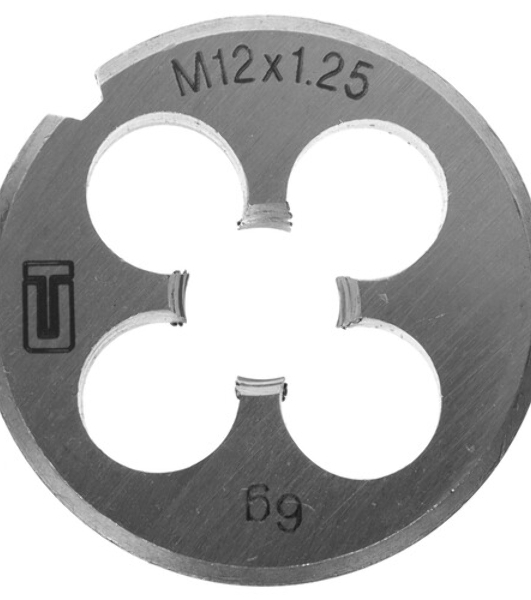 Плашка Сибртех М12x1,25 мм