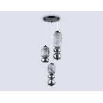 Подвесной светодиодный светильник Ambrella light LH11036/3 BK/MG/SM черный/мраморно-серый/дымчатый 40W 3000K D410*2050, фото5