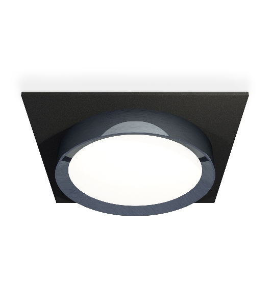 Комплект встраиваемого светильника Ambrella light XC8062007 SBK/PPH черный песок/графит полированный GX53 (C8062, N8133)