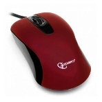 Мышь проводная Gembird MOP-400-R красный, 1000 dpi, USB, кнопки - 3, фото2