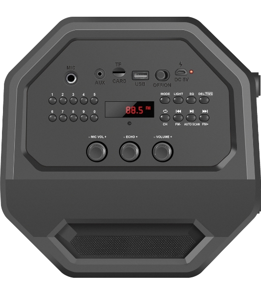 Портативная акустика Defender Rage 50 Вт Light/BT/FM/USB/LED/TWS черный