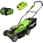 Газонокосилка аккумуляторная Greenworks 2501907UA, 40 В, 2 Ач, фото 1